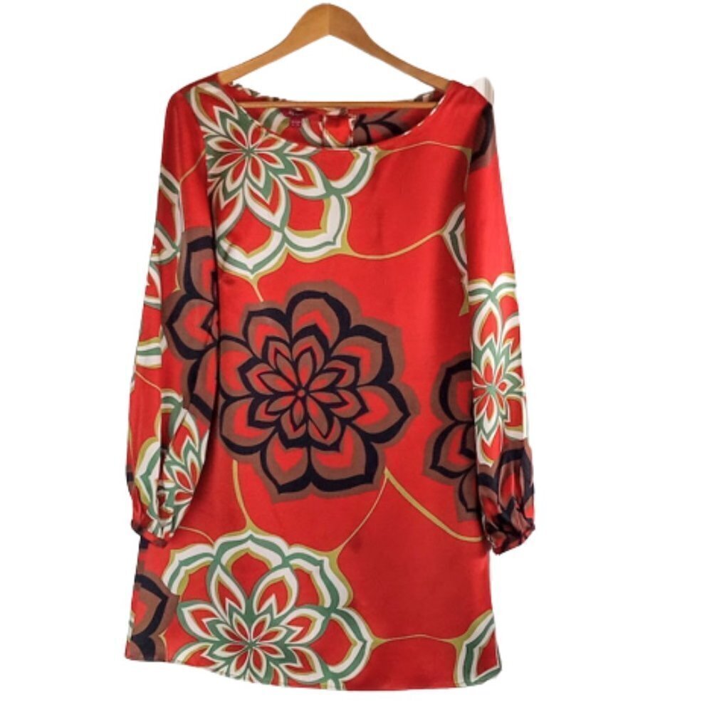 Monsoon Red Floral Shift Dress